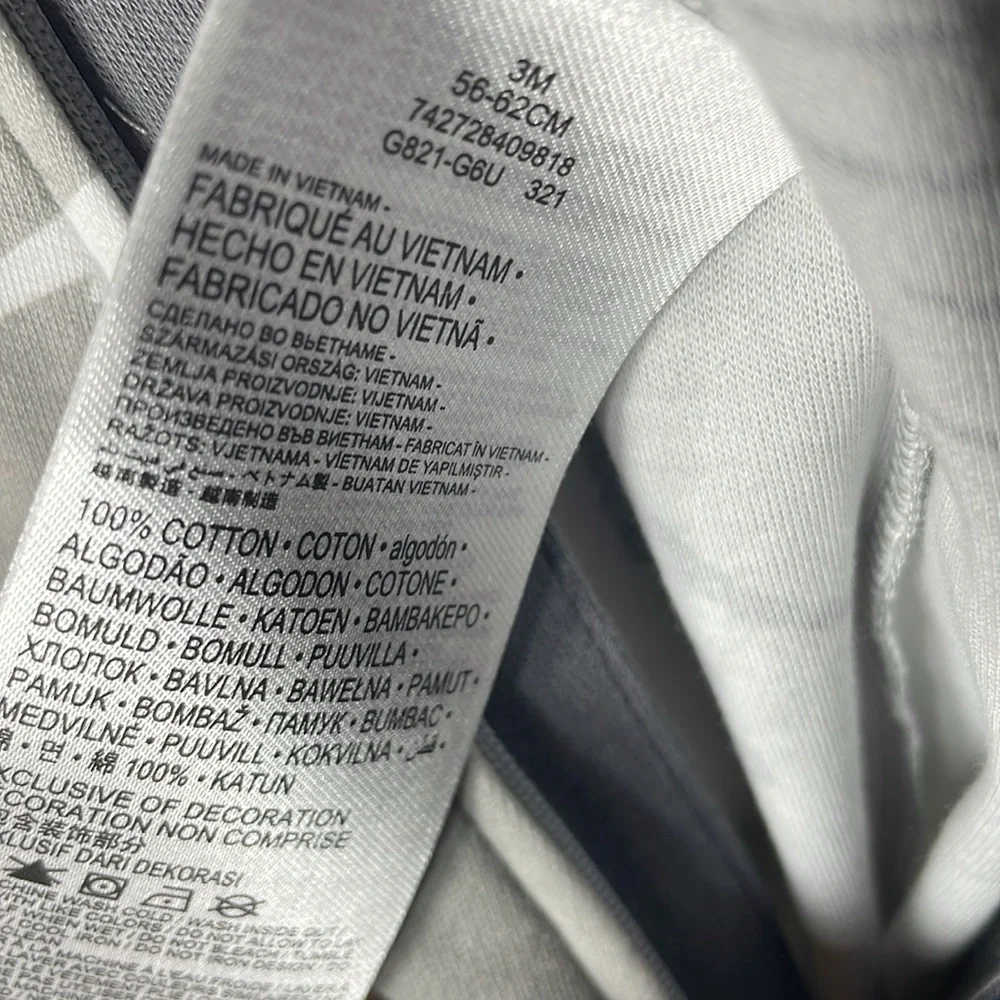 Nike Gray Logo Baby Onesie - Picture 3 of 5